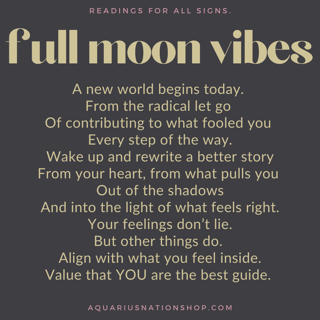 sunday 22 august FULL MOON