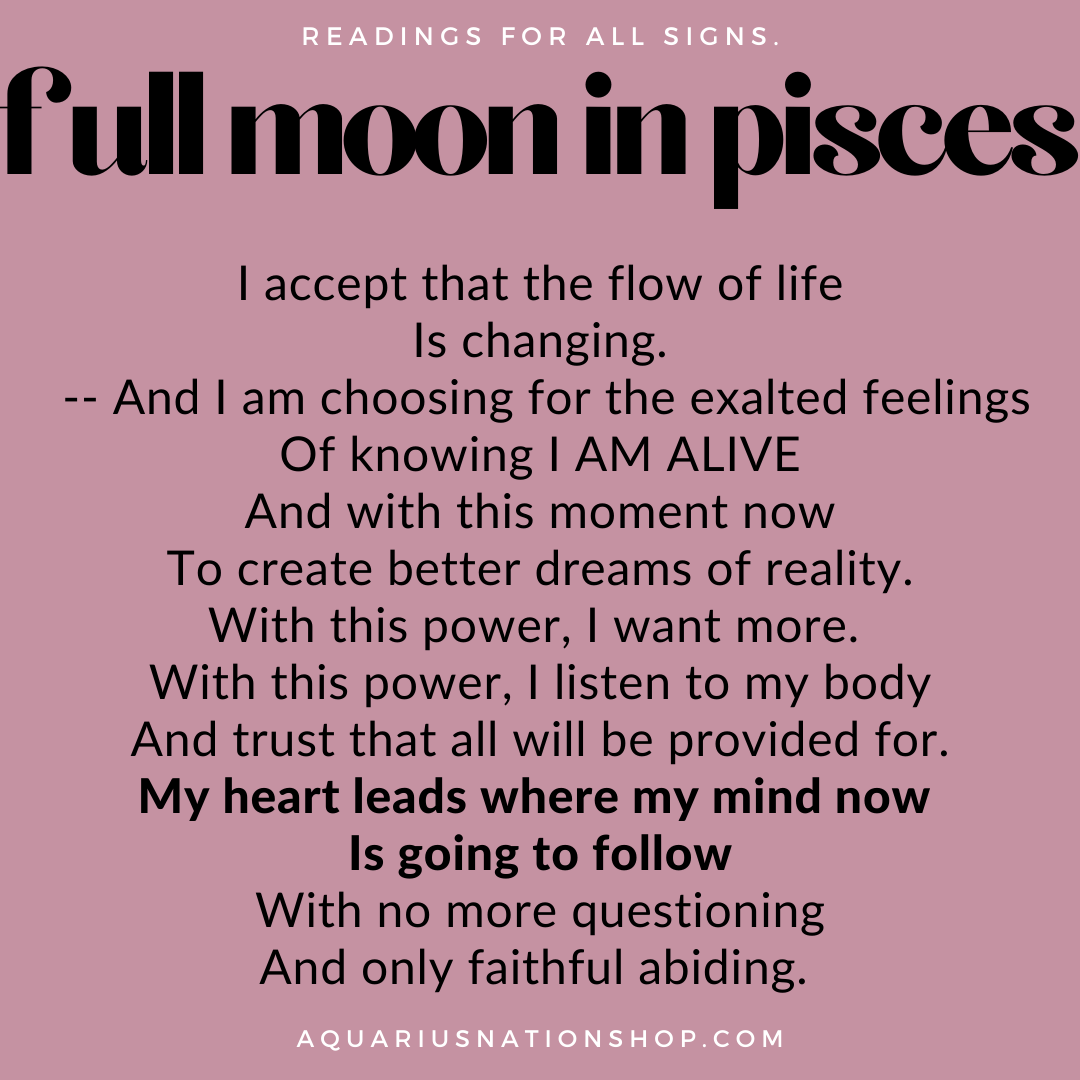 monday 20 september FULL MOON in Pisces