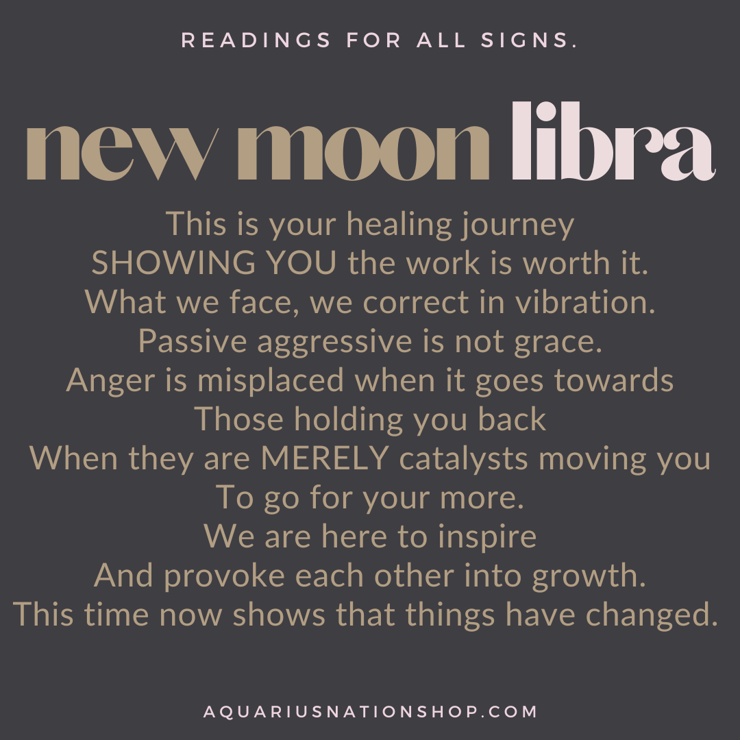 wednesday 6 october NEW MOON in Libra