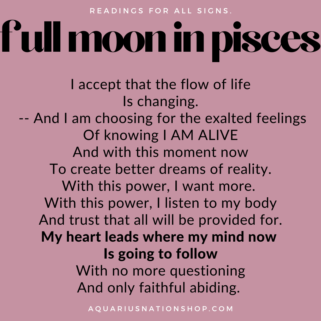 monday 20 september FULL  MOON in Pisces