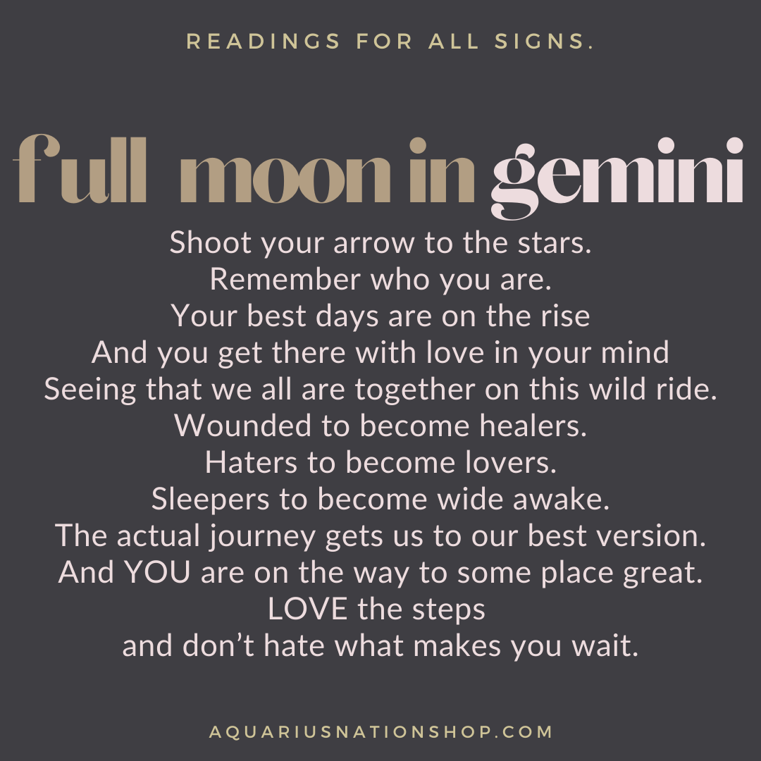 saturday 18 december | full moon in gemini