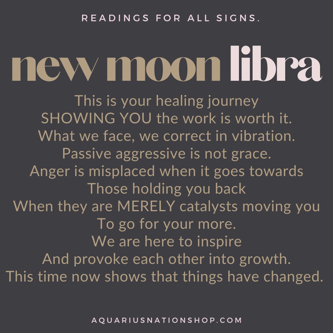 wednesday 6 october NEW MOON